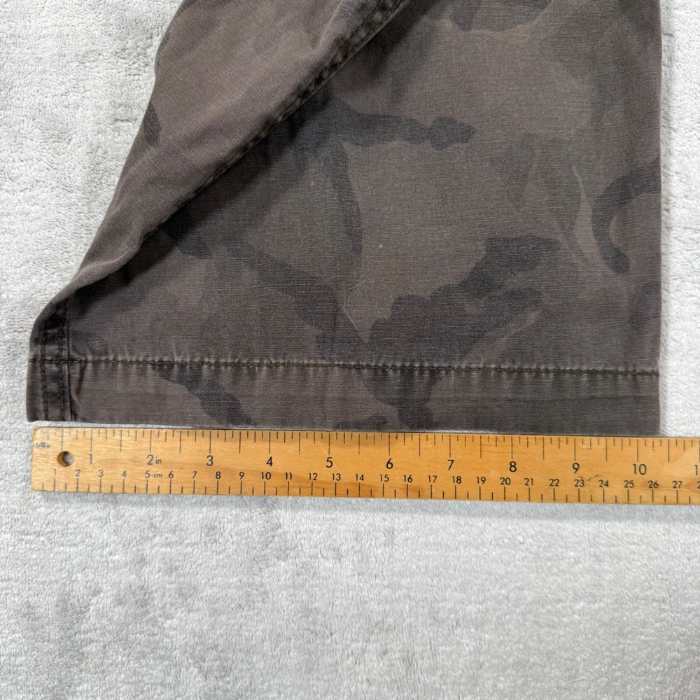 Point Zero Pants Mens 40 Gray Camo Cargo Y2K Distressed Relaxed Fit Utility - Picture 10 of 12